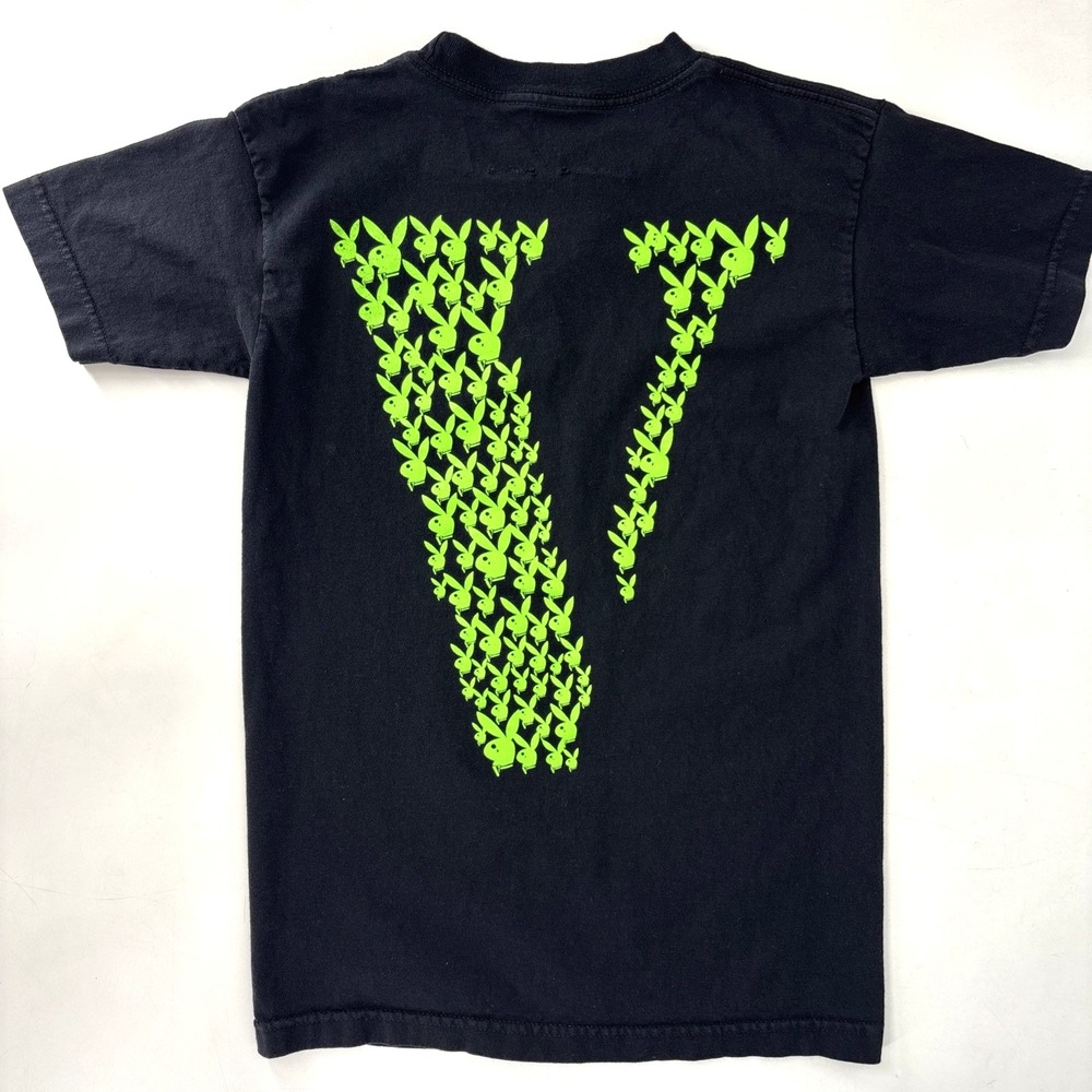 Vlone x Playboi Carti Green Tee Size Small‎ 100% Authentic Playboy